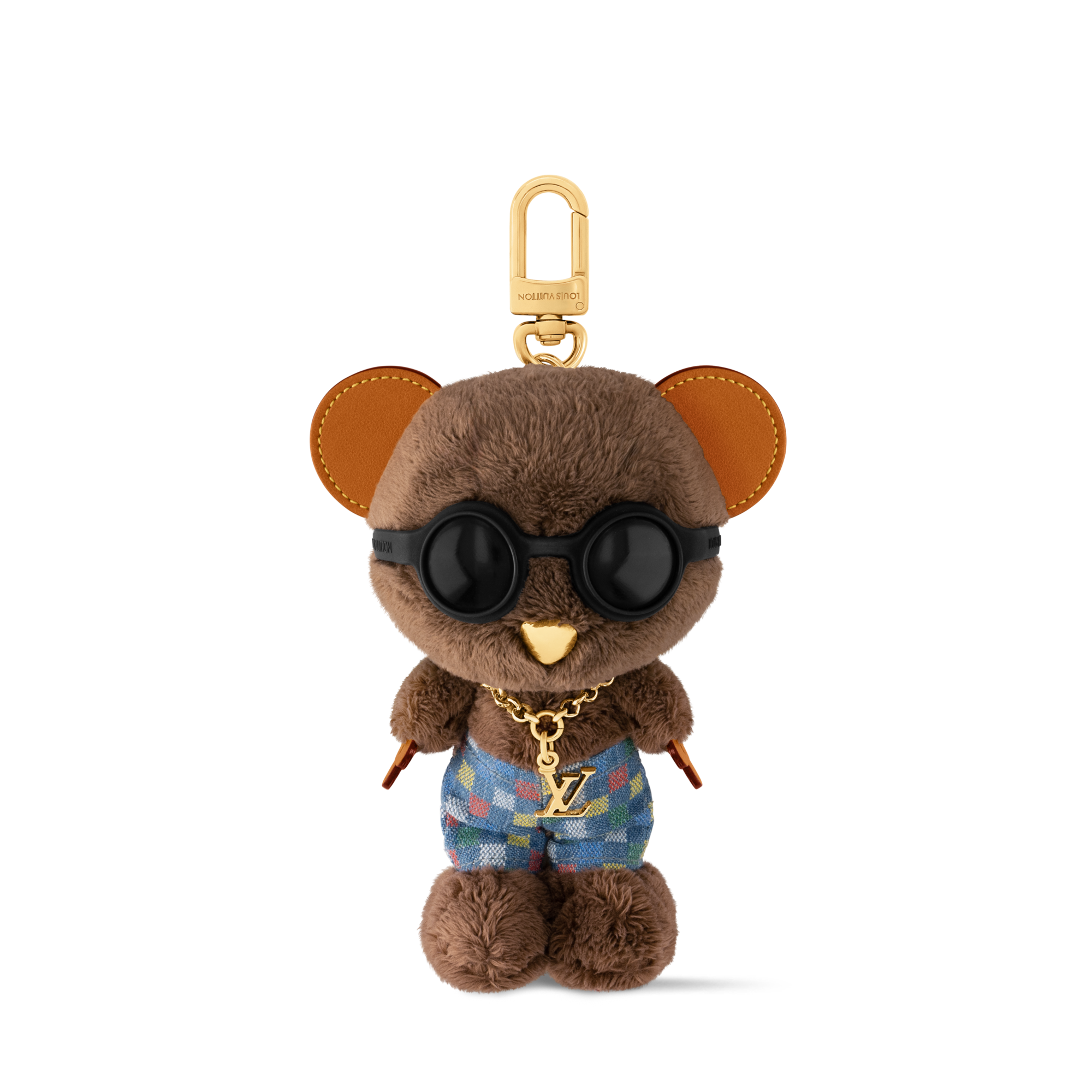 LV Louis Bear Bag Charm . - Luxury Accessories - M03177 Green